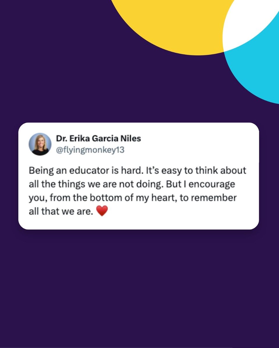 zearned's tweet photo. To educators like @flyingmonkey13 — thank you for everything you do for your students. 💜 https://t.co/m647S03Aj8