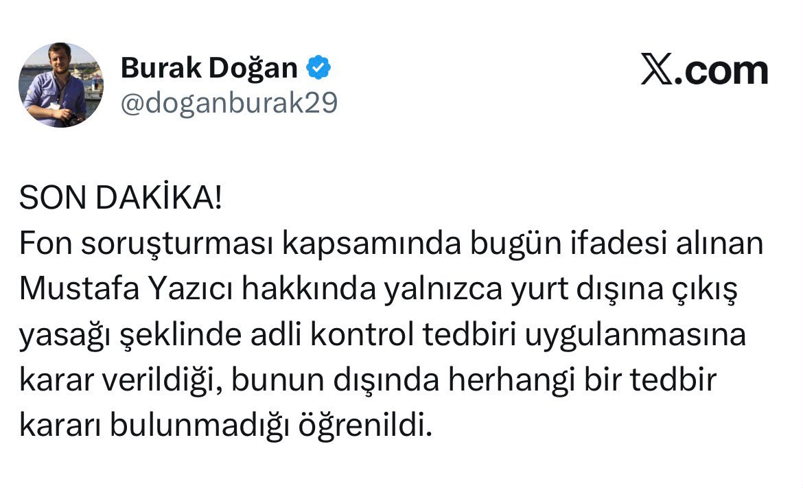 ahmetsahmets's tweet photo. Hayati Yazıcı’nın oğlu Mustafa Yazıcı’nın mal varlığına tedbir uygulandığı ortaya çıktıktan sonra oluşan panik havası hata yaptırmaya devam ediyor. Önce öyle bir tedbir kararı yok diye servis ettiler, sonra da uyguladıkları kararı kaldırdılar. Madem tedbir yoktu neyi kaldırdınız?

İlgili yazının sonunda, “İlgili kurumlar nezdinde mal varlığı ve para hareketlerine yönelik tedbir uygulanan ve aşağıda isimleri belirtilen kişiler ile ilgili olarak alınan ifadeler ve toplanılan diğer deliller doğrultusunda, söz konusu tedbirlerin ve durdurma kararının kaldırılmasına karar verilmiştir” yazmasına rağmen Adalet Bakanlığı manipülasyon ağına mensup olanlara yalan bilgi içeren “bilgi notu” geçilerek konunun üzeri örtülmeye çalışılıyor.