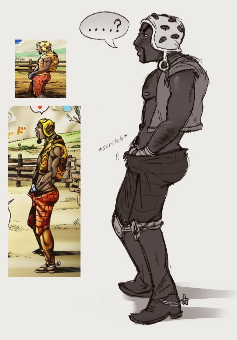 brinbin's tweet photo. can't believe they took away his crotch scritch
#jjba #sbr #pocoloco https://t.co/4nzveHQcTA