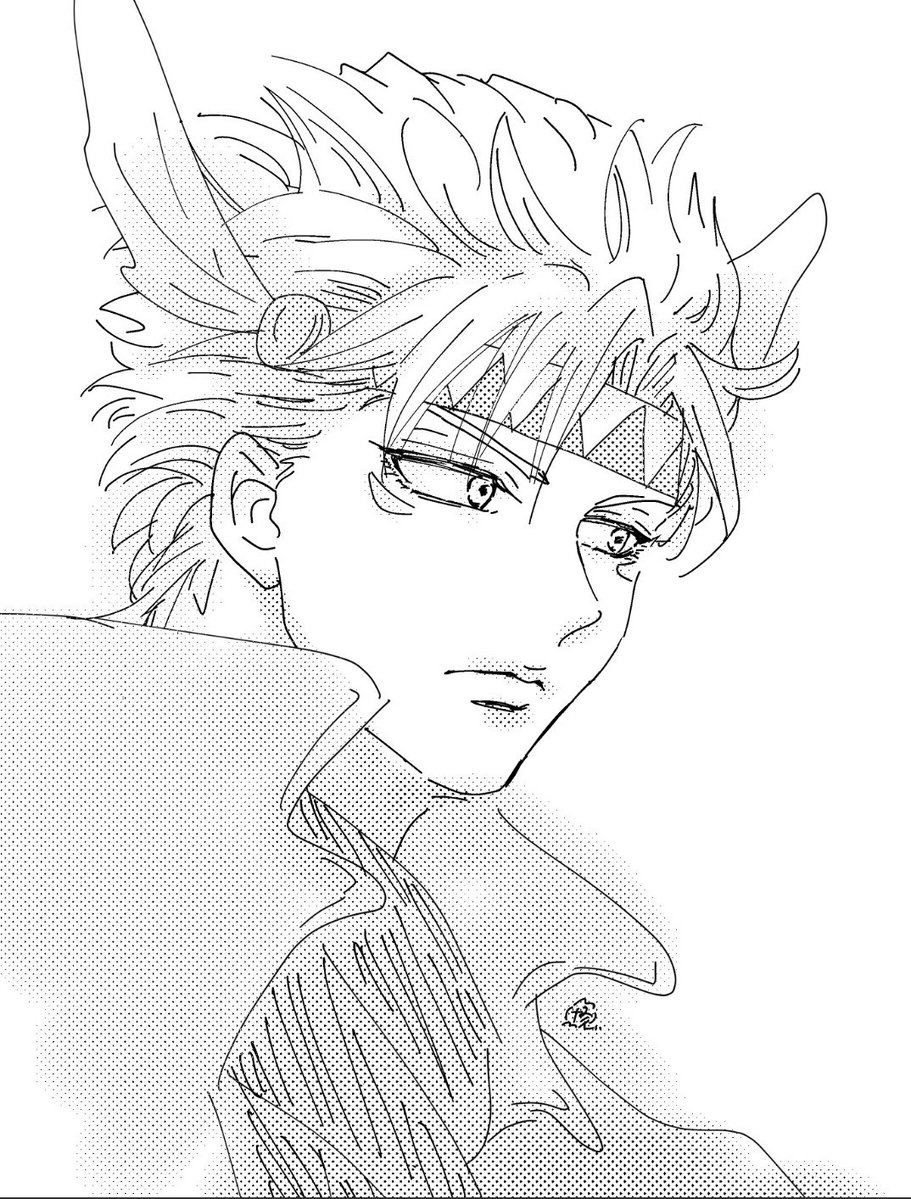 hiiragioh's tweet photo. 先月描いたCザー https://t.co/zxismm3V2U