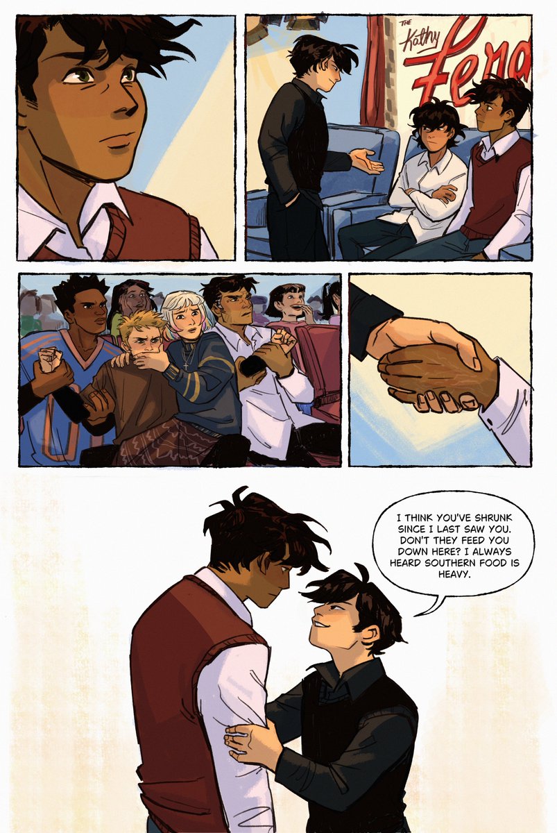 kailanchar's tweet photo. The unexpected family reunion, this scene is peak drama 🫠

#aftg #aftgfanart https://t.co/LZI5mV256X