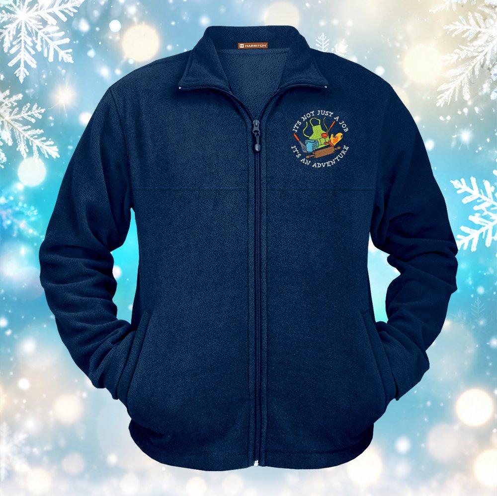 WorkPlacePro's tweet photo. Navigate the journey to a great meal in embroidered "It's Not Just a Job • It's an Adventure" fleece jackets. Apply promo code SM4778 to order and save!
•
Shop now: https://t.co/yVxJIIxzEu
•
#wearingWPP #workplacepro #cafeteria #schoolcooks #holidaysale https://t.co/UmRK7zsUga