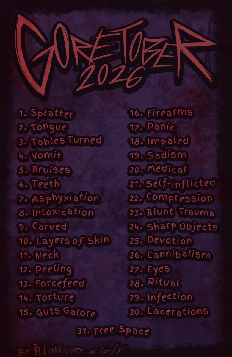vomitorium29's tweet photo. 👀
#goretober2026 https://t.co/TYnszRPK0R