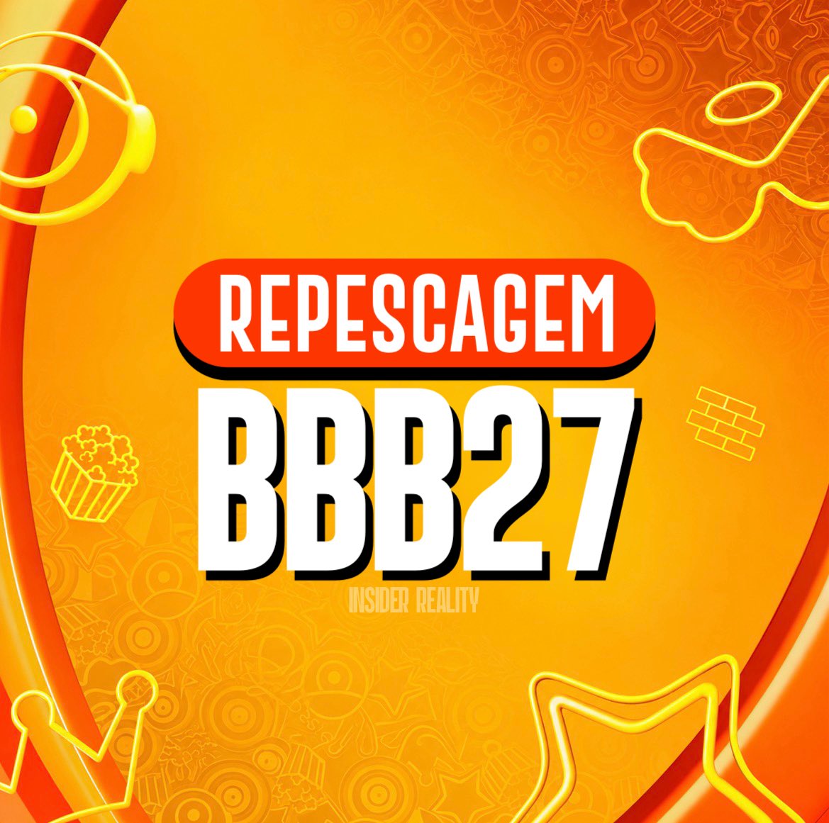 InsiderRealitys's tweet photo. 🚨EXCLUSIVO: Os pipocas do BBB27 que não garantirem uma vaga pela Casa de Vidro, terão uma segunda chance através de uma REPESCAGEM.

A ideia é repetir o formato de segunda oportunidade utilizado na edição anterior, mas com uma nova dinâmica para definir os escolhidos. Eles serão confinados juntos e caberá ao público decidir quem merece uma vaga no elenco. #BBB27