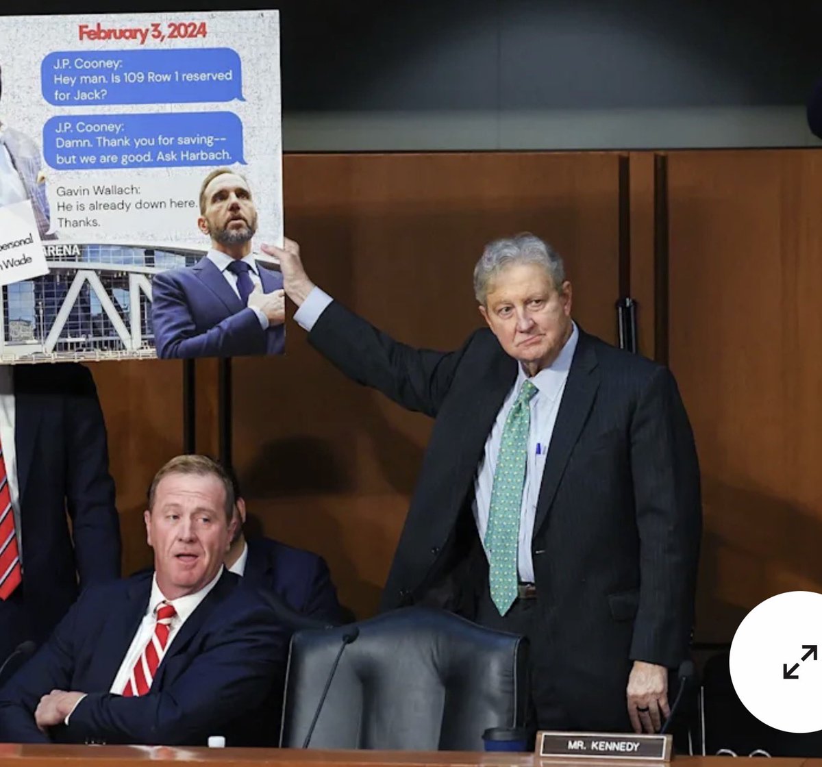 waysandmeans71's tweet photo. @SenJohnKennedy “You make me throw up in my mouth.”   What a clown you are.  Look at you before Amy and Jack made asses out of you both.  Resign, cornpone, you’ve sucked on Louisiana’s teat long enough.

LOOK AT THE MAGA CLOWNS. https://t.co/rNLy2yG3F3