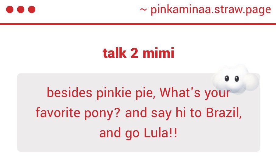 pinkaminaa's tweet photo. FLUTTERSHY OFC!!!!!! AND HI BRAZIL AND GO LULA!!!! https://t.co/1gZ9SWThS6