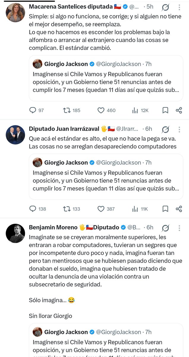 GiorgioJackson's tweet photo. Ahora que en la tarde renunció otra autoridad regional, me fijo que la bancada republicana respondió en coro con minuta en mano. 

Tratan de convertir en virtud la improvisación e incapacidad para encontrar perfiles aptos para los cargos.

Como dicen por ahí, entró la bala... 😂 https://t.co/GCcAxv7bZf