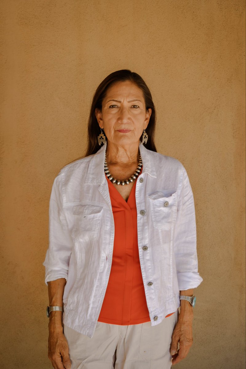 DebHaalandNM's tweet photo. My grandparents survived the terrible abuse of the Federal Indian Boarding School Era. That trauma wasn't isolated to the past—it was carried down through my family all the way to me. And there are so many families like my own across Indian Country.

When I became Secretary of the Interior, I knew it was my duty to help heal those wounds. We launched the Federal Indian Boarding School Initiative to uncover records, bring these stories to light, and ensure the truth could no longer be hidden.

Today, I wear orange to honor the Indigenous children who endured these schools, the families who saw their children ripped away, and the generations who continue to carry that trauma. 🧡

We must remember, tell the truth, and keep working toward healing and a more just future. 🧡