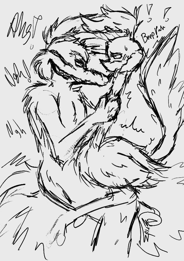 fluffybirdcan0n's tweet photo. Nunca he dibujado furros ,  siento si no es muy bueno JAJAJA #wileroad #roadrunner #wileecoyote #coyotexcorrecaminos #nsfw #wilerunner #wilerunnernsfw https://t.co/gXlt0OPYrx