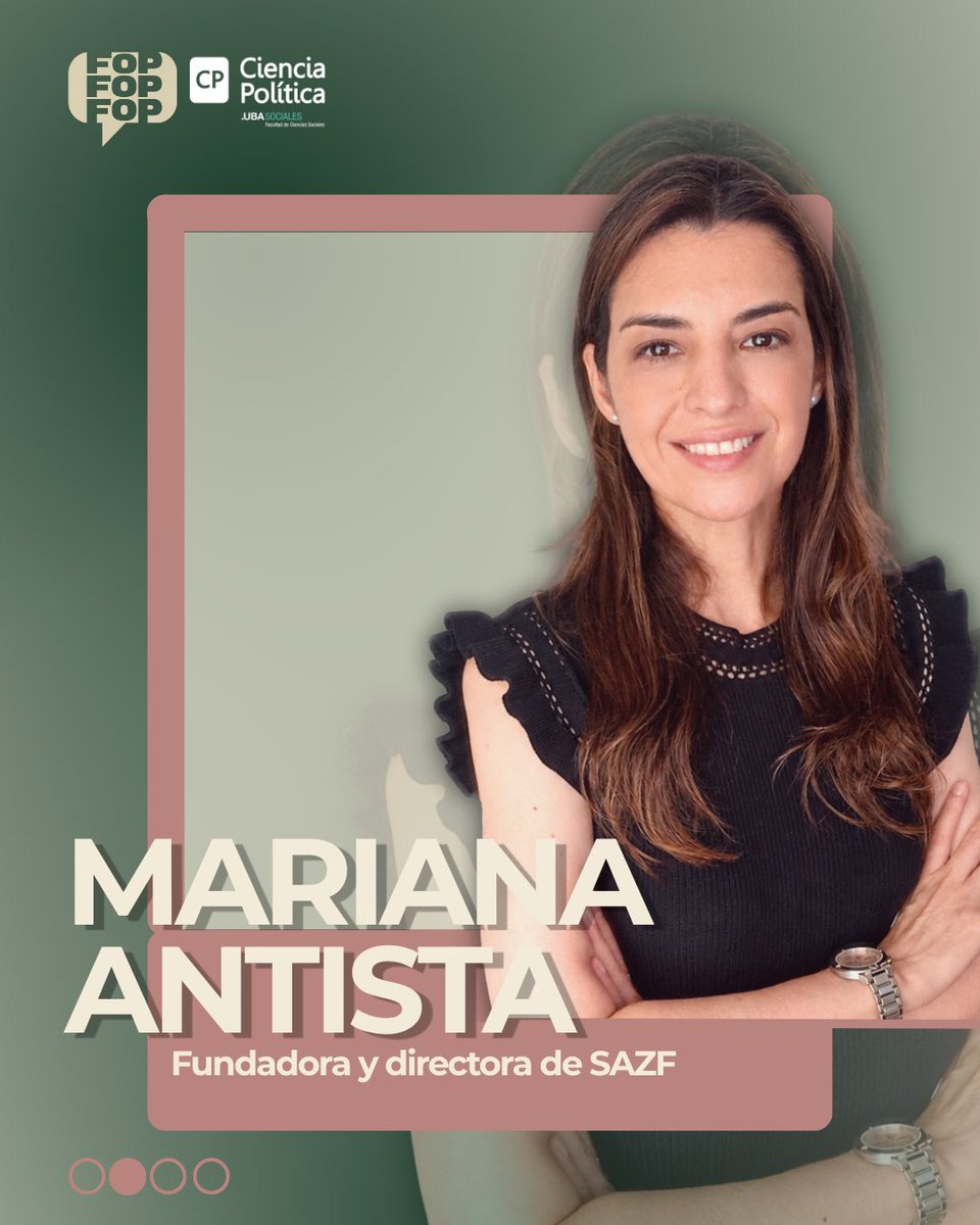 CpoliticaUBA's tweet photo. 🎙️El Programa de Formación en Opinión Pública presenta un taller a cargo de Mariana Antista, especialista en comunicación estratégica y asuntos públicos.

📅 27, 28 y 29 de octubre

🗣️Próximamente anunciaremos más especialistas invitados.
🔗 https://t.co/kURNVsuGiB https://t.co/AedWc4FLUv
