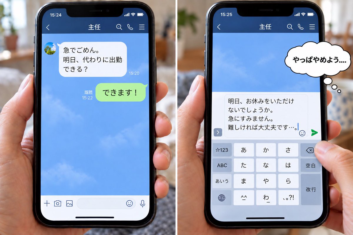 kaigo_rabi's tweet photo. 誰かが休んだ時は
「お互いさまだから」と出勤するのに

自分が休みたい時は
「代わってもらうのは申し訳ない」と思って
なかなか休めない https://t.co/3Nn036VOro