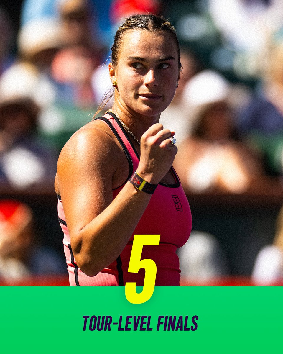 WTA's tweet photo. Crunching the numbers 👊

The stats that took Aryna Sabalenka to the WTA Finals Indian Wells!

#WTAFinals #TheUltimateStage https://t.co/pgVyqlonDL