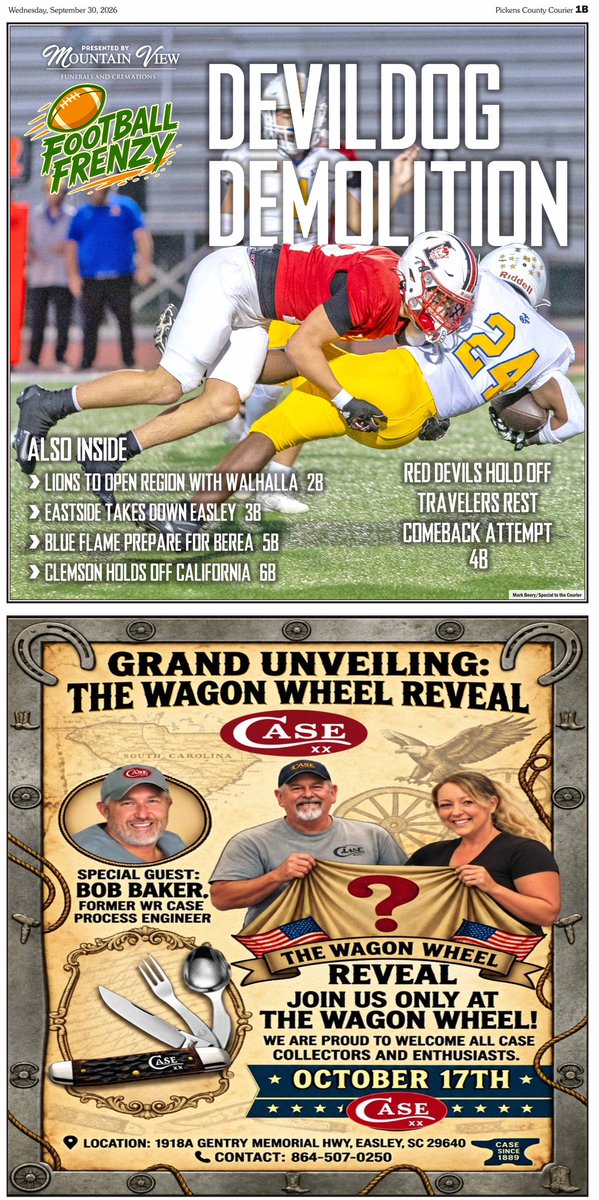 bnimmons59's tweet photo. Taking down Travelers Rest in their final non-region game, @LibertyHSFB_ is back in the win column. For more on the Red Devils' win, plus results from Easley, check out this week’s @PCCourier Football Frenzy. https://t.co/tTahhisjw2