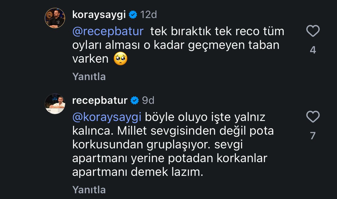 xfromtroya's tweet photo. geberiyorum masterchef instagram hesabının yorumlarını whatsapp grubu gibi kullanıyorlar #mastercheftürkiye https://t.co/bv5fvx8Xmk