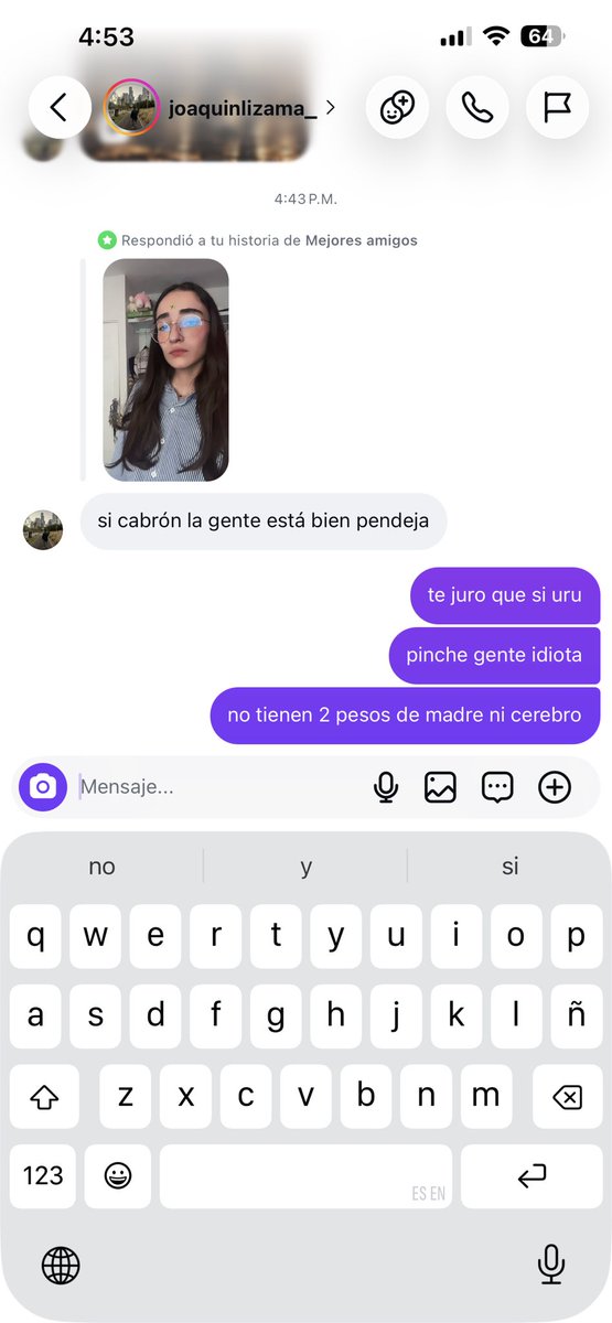 AshlyMarttttt's tweet photo. subo una historia quejándome de la gente en mis cf.
automáticamente joaco:
JAJAJAJ tqm joaco tu siempre me sigues el pedo en todo🫶🏻 https://t.co/j0rMaDGGeB
