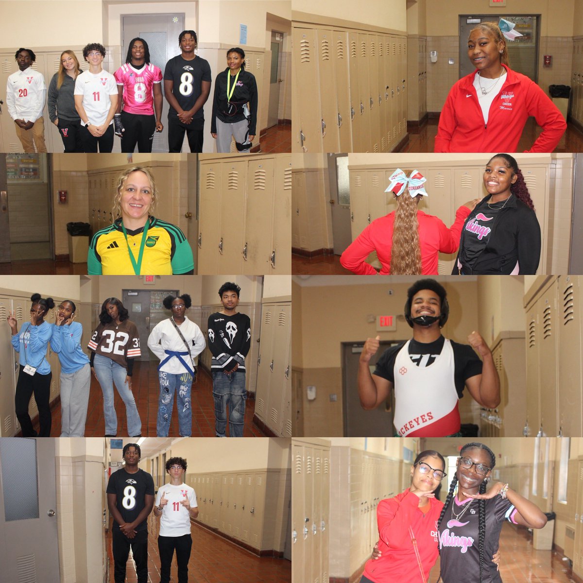 VASJHighSchool's tweet photo. “Rep Your Sport” highlights day 3 of #spiritweek! Students, faculty and staff wore jerseys from a wide variety of sports and teams https://t.co/RxgeArmvMZ