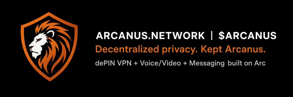 madapescall's tweet photo. $ARCANUS is bringing privacy utilities to ARC chain. Decentralized and encrypted VPN access for DePIN data, secure wallet-to-wallet Voice and Video chats, and private Mail and Messenger all on device. Privacy coins doing very well currently in the market and the meta going viral on social media. Spend $ARCANUS and get access to the utilities. Good branding and ticker. Team has already burnt all of the developer supply and is constantly doing buybacks and burns as well, over 50M tokens already burnt. Ad Always DYOR. 

https://t.co/PPHk8wzSdK
https://t.co/w47V6Umawr
@ArcanusNetwork 

0x29316DB42fF99f640FD4D1bb169635B6318Cd430