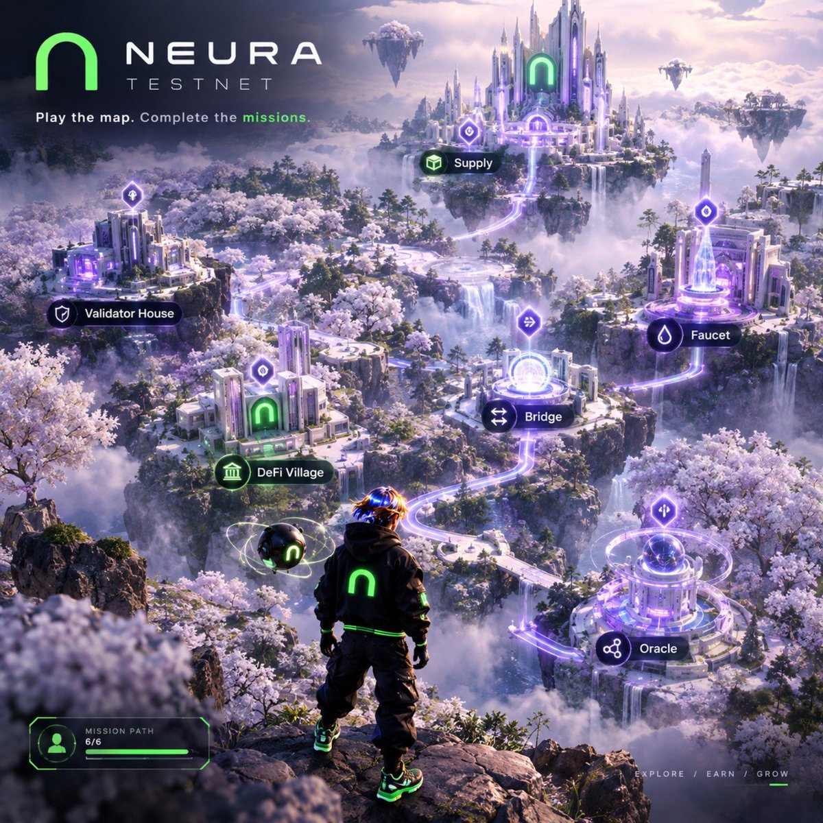 Sound_web3's tweet photo. Neura is an AI-focused L1 built by Ankr, and this drop had me actually getting hands-on with the ecosystem instead of just clicking through quests. 

I love the feature, it's like a Game world.,
Where you have to control your character to solve some certain quest, it was fun and amazing. 

I linked my Syndicate, collected Neura Points, claimed ANKR, swapped ANKR - USDT on Zotto, supplied USDT on Genera, bridged ANKR from Neura to Sepolia, and completed the rest of the Syndicate tasks.

Thanks @sndcapp for this amazing drop 🔥.
Super bullish on @Neura_io