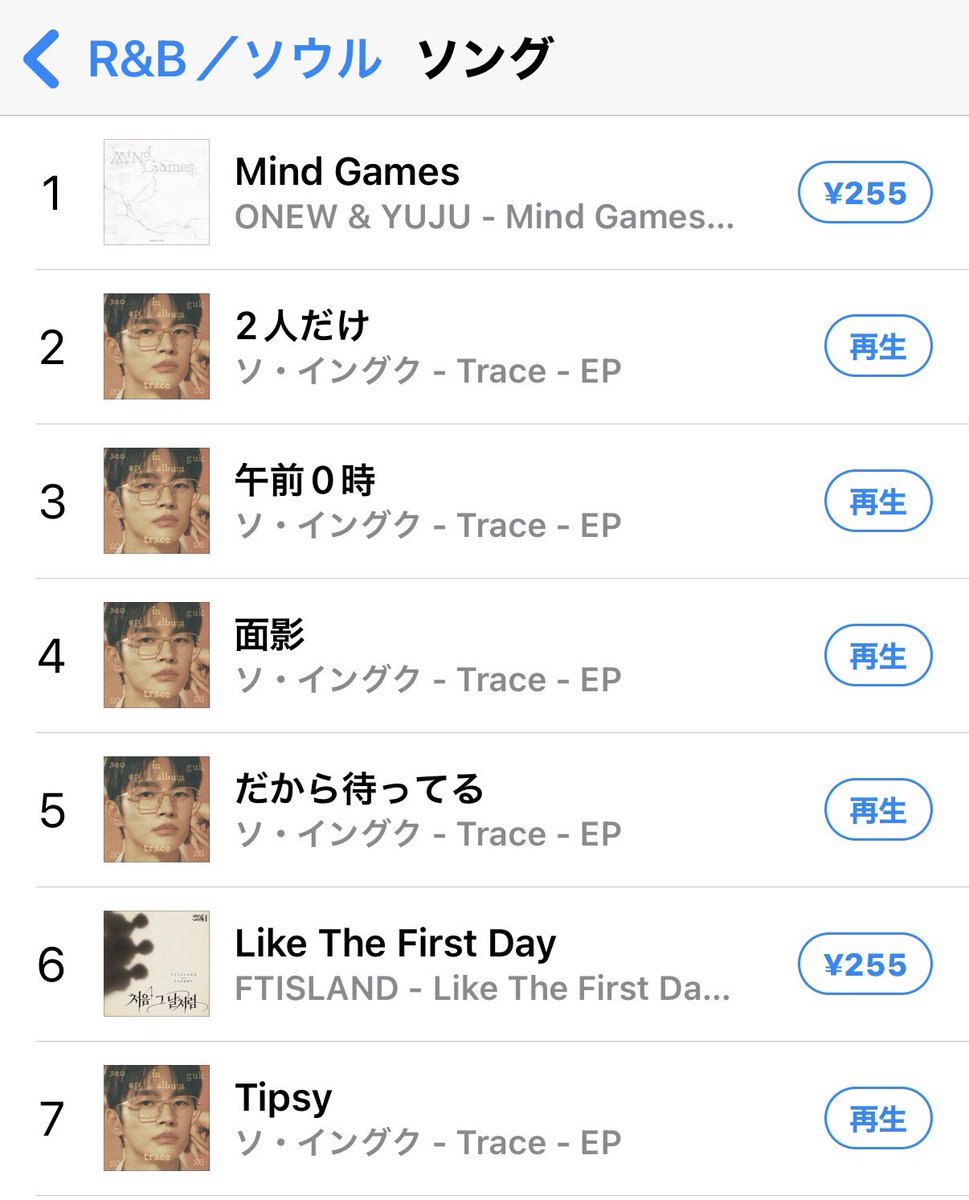 IngukHs's tweet photo. EPアルバム T race
iTunes ランキング
堂々1位🥇
個別も7位まで独占
レビューも書いたよー✌️
#ソイングク
#SEOINGUK
#서인국 https://t.co/6nIrxVV99U