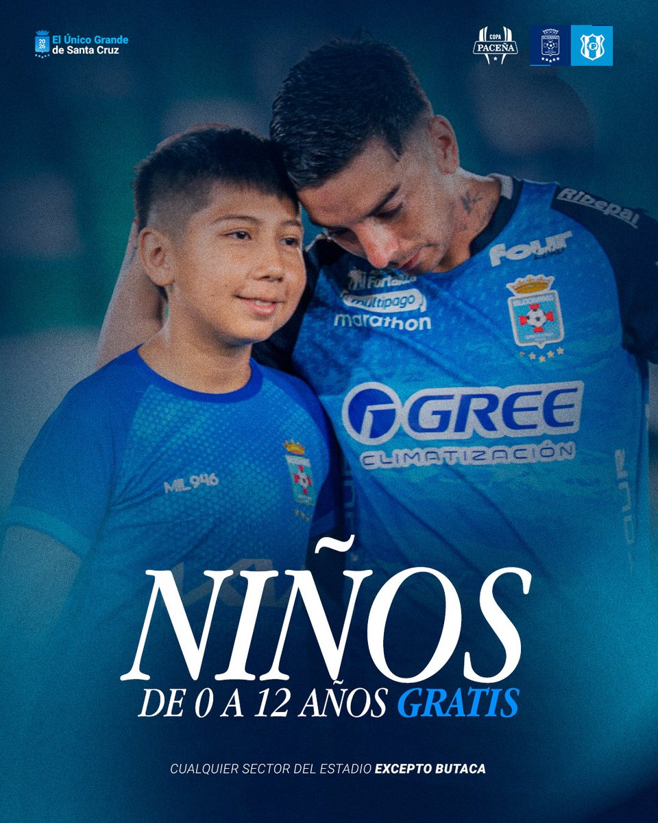 BloomingOficial's tweet photo. ¡𝐋𝐨𝐬 𝐦𝐚́𝐬 𝐩𝐞𝐪𝐮𝐞𝐧̃𝐨𝐬 𝐭𝐚𝐦𝐛𝐢𝐞́𝐧 𝐯𝐚𝐧 𝐚𝐥 𝐞𝐬𝐭𝐚𝐝𝐢𝐨!💙👦

Una pasión sin límites, todos los niños hasta los 12 años ingresan totalmente gratis a cualquier sector del estadio, excepto butaca.💪

#VamosBlooming https://t.co/nIqE7UFqZk