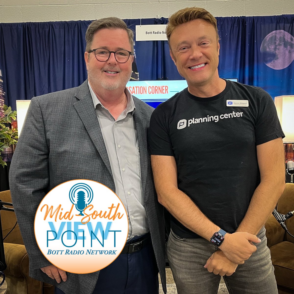 ByronTylerRadio's tweet photo. On this episode of Mid-South View Point Aaron Stewart from Planning Center from the 2026 Getty SING! Listen THU 10/01 at 3:00 PM #AM640 #FM93.7 #FM100.7 #MemphisRadio or stream live at https://t.co/ov5boBsGeV #worshipleaders #ChurchTechnology #WorshipMinistry https://t.co/p7O84sjGgc