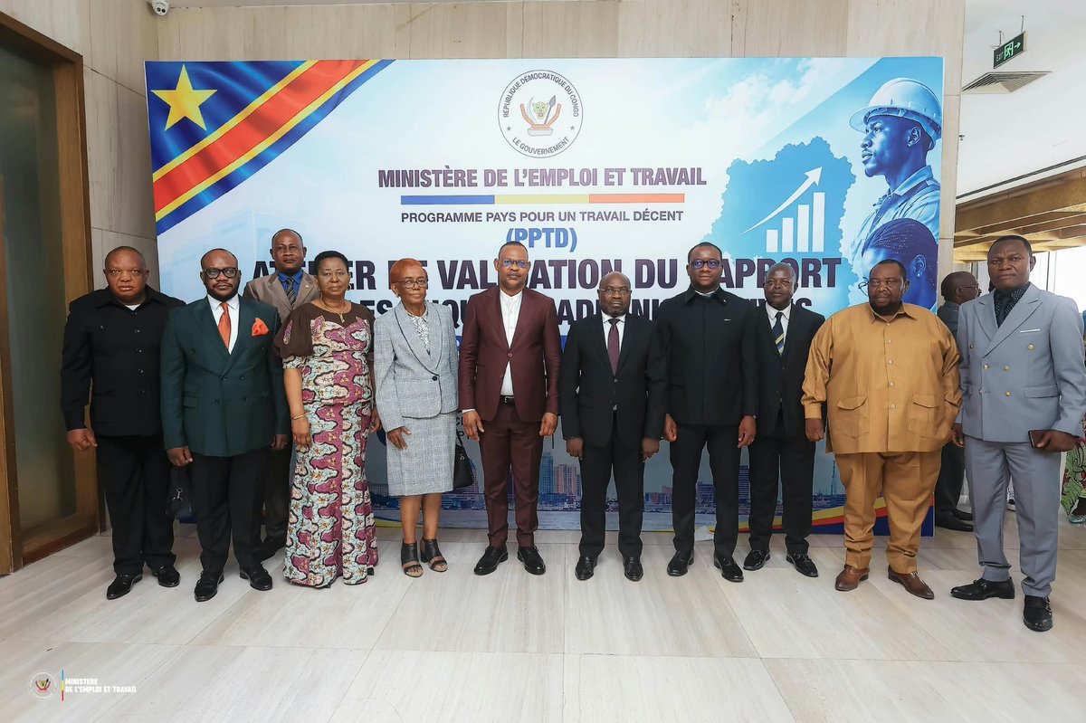 TresorWanadi's tweet photo. EMPLOI
Lancement de l’atelier de validation de l’enquête sur les emplois générés de 2019 à 2025 et le coût de la vie des travailleurs, sous la conduite du Ministre Ferdinand MASSAMBA WA MASSAMBA.
Objectif : renforcer les politiques d’emploi et améliorer les conditions de travail https://t.co/LgLL7m5zj7