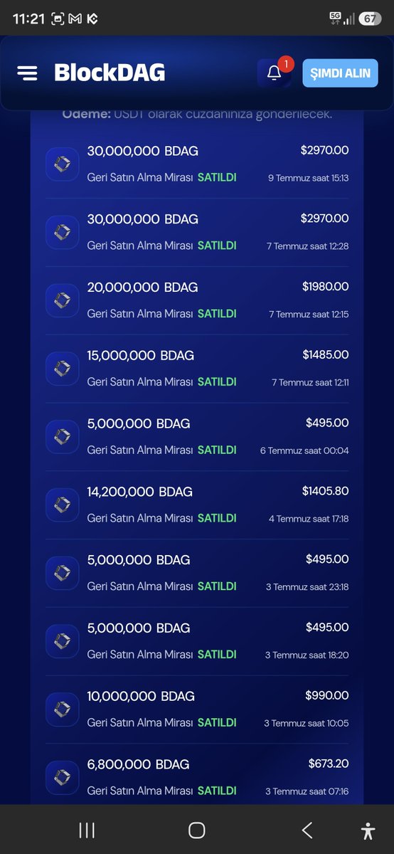 AnarTuran5's tweet photo. @blockdagnetwork Ödeme yapılmadı kandırıldık o kadar yatırım yaptım ama bir sonuç çıkmadı dolandırıcı bunlar bence yoksa verdikleri sözü tutmadılar 1 Ekim ödeme sözü verilmişti geri satın alınmada satış yaptık 1 Ekim oldu ödeme yok https://t.co/6KYpTPHXSt