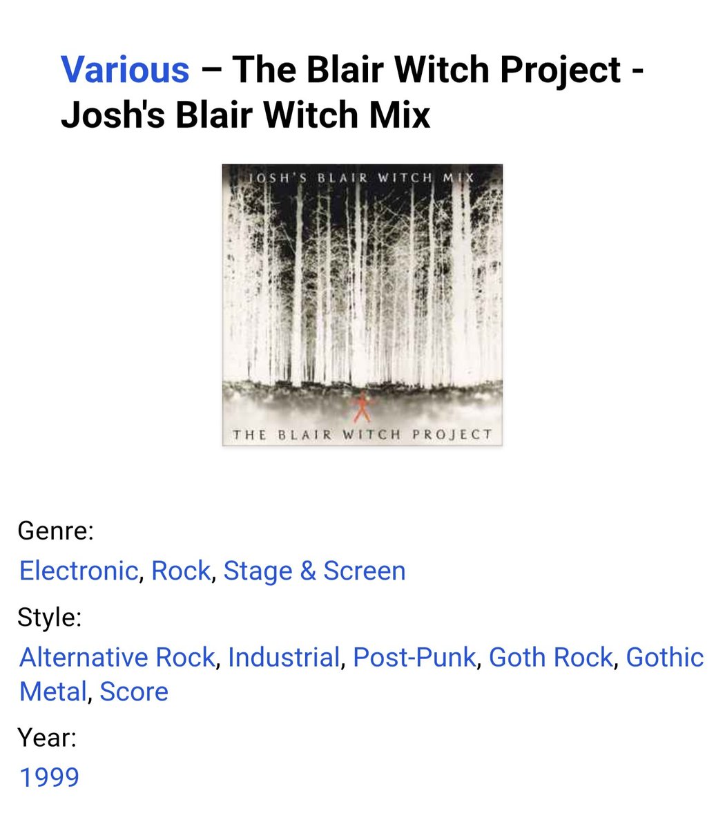 UweBollocks's tweet photo. Tomorrow I'm recording maybe the most odd movie for @Soundtracker_ yet. Did you know THE BLAIR WITCH PROJECT had an actual physical release soundtrack that came out when it did? It's supposed to be the tape Josh is listening to and I've always been so fascinated by its existence https://t.co/PUl62baf9T