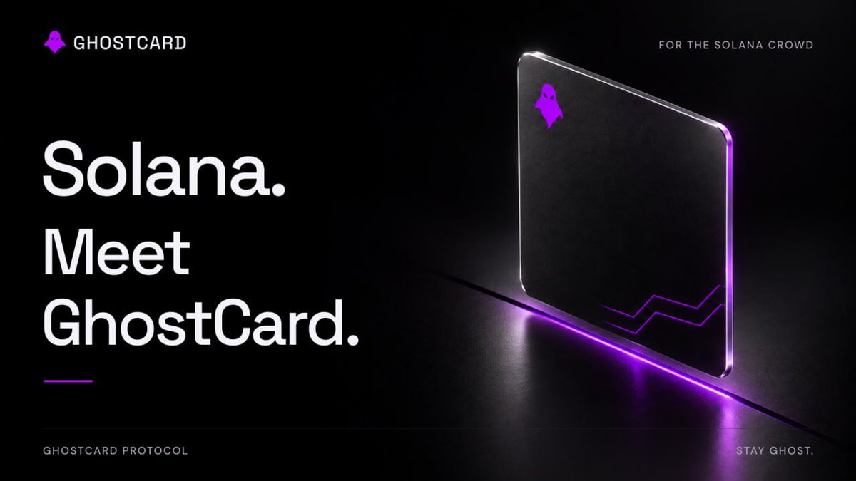 GhostcardApp's tweet photo. For the Solana crowd.

No KYC. Non-custodial. Easy deposits. Low fees.

That’s the GhostCard direction. https://t.co/Y5N0c8befK