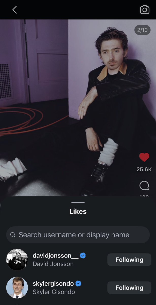 S0ULMATES_95's tweet photo. david jonsson and tom blyth liking posts about austin abrams… this means something to me man https://t.co/0uS5NszSKM