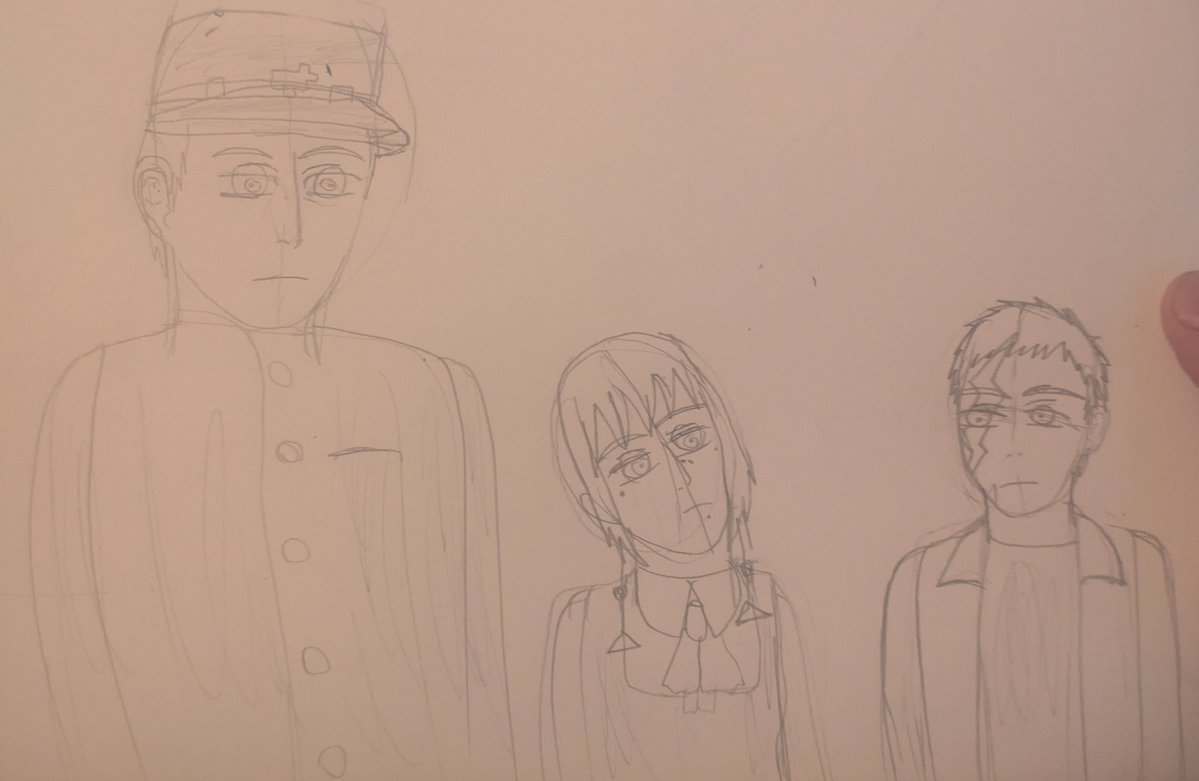 Yasuo_Uehara_'s tweet photo. I drew Seigi and Li'l D from Chainsaw Man and Gai Kudo from Buraiden Gai, I wanted to draw on a sketchpad after a Long while again😄 https://t.co/icEe5H0GWL