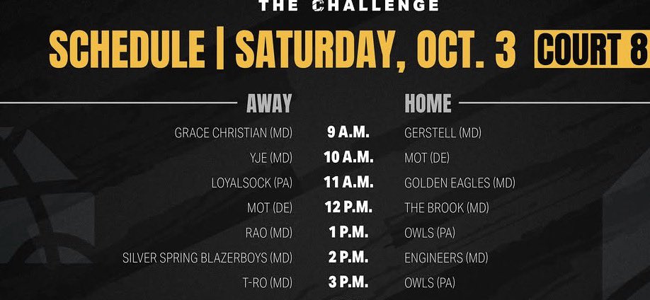 CorGraham5's tweet photo. Schedule for this Saturday for the challenge at Spooky Nook(PA) 9AM ON COURT 8 and 11AM ON COURT 4 https://t.co/ijFwfYlDfn