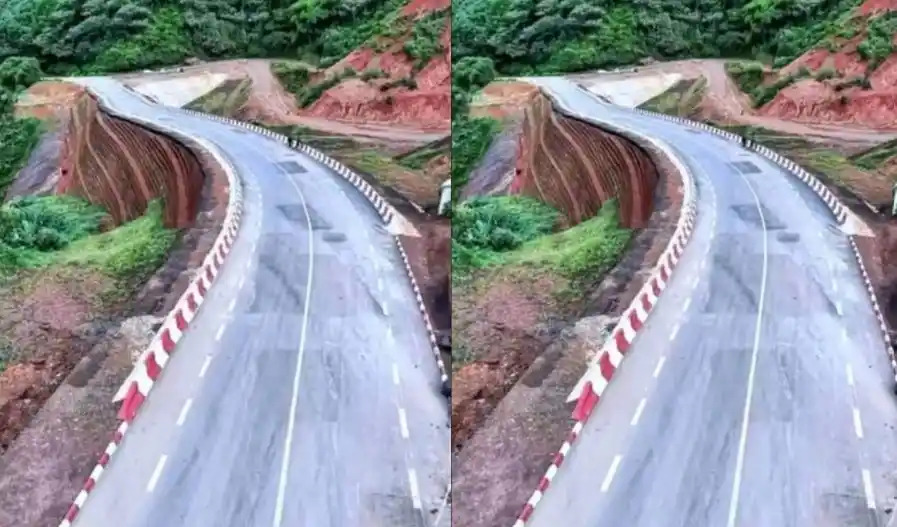 237online's tweet photo. Falaise de Dschang : la route rouvre ce 1er octobre après un an: Près d’un an que les transporteurs contournaient la falaise de Dschang par Melong et Bafang, un détour qui rallongeait chaque… www.237online.com/falaise-dschang-reouverture-route/ #Economie #Bafoussam #Dschang https://t.co/b6oD3YlxAQ