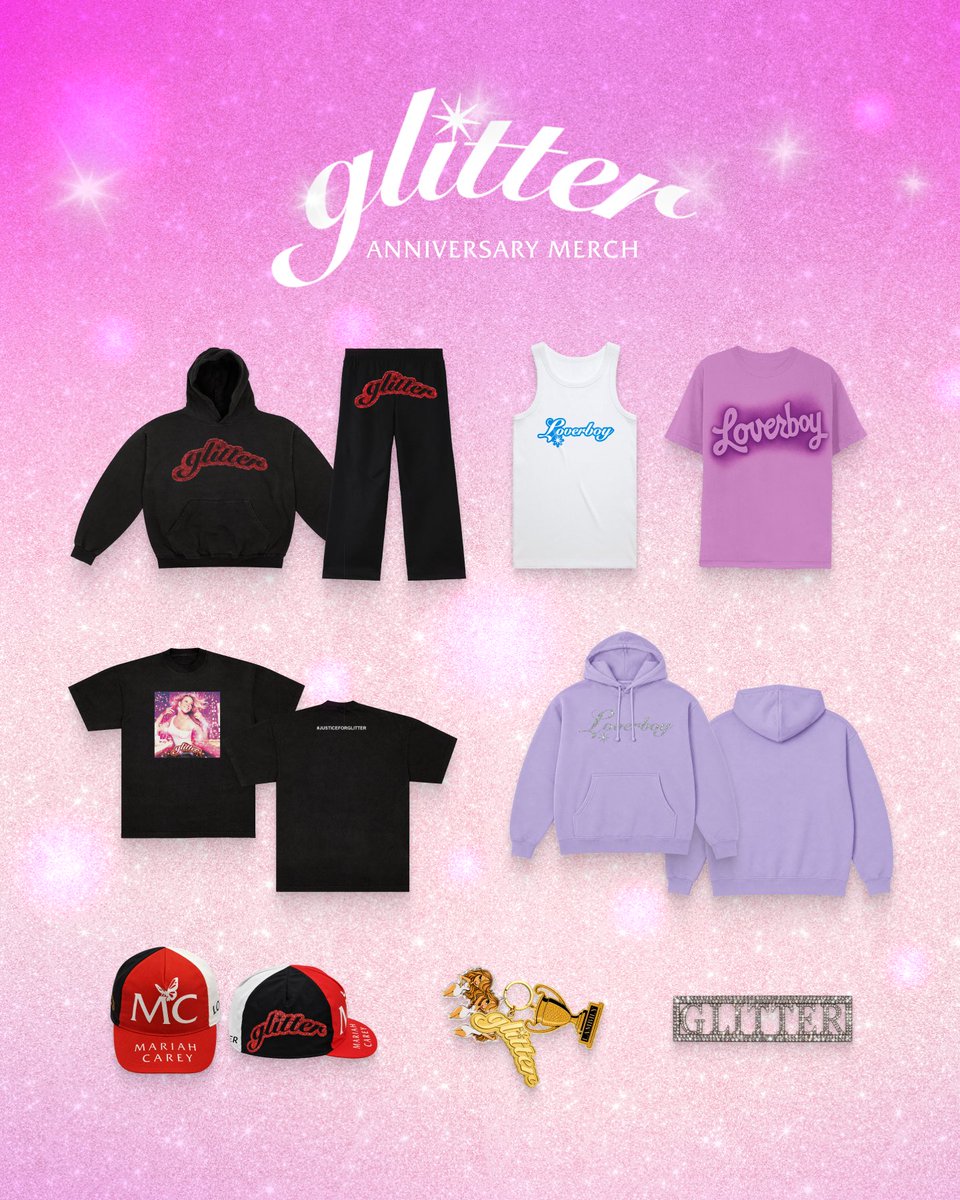 MariahCarey's tweet photo. New Glitter merch available now!! ✨✨
https://t.co/mZeCZGW3Vw https://t.co/HhaEvqXCyQ