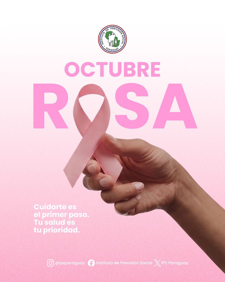 IPSParaguay's tweet photo. En el marco del Mes de la Lucha contra el Cáncer de Mama, el Hospital 12 de Junio del IPS llevará adelante la Maratón Rosa. 🩷

🎟️ 100 CUPOS DISPONIBLES PARA EL CIRCUITO DE ATENCIÓN DEL MES DE OCTUBRE.

📅 El agendamiento será únicamente el viernes 2 de octubre. https://t.co/DPJ8gp5t15