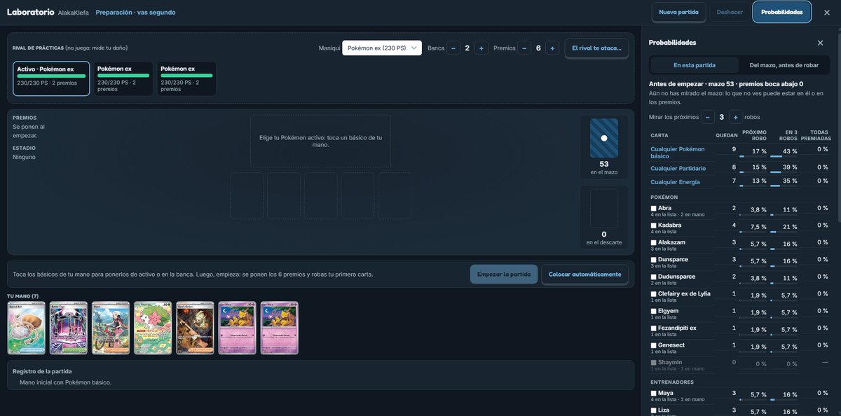 mansowtcg's tweet photo. cositas que se vienen a https://t.co/b5cNdw94wZ , estamos probando un laboratorio con probabilidades para llevar el testeo y el practicar un mazo al máximo nivel cuidando hasta el mas mínimo detalle https://t.co/CUKYnlnSpp