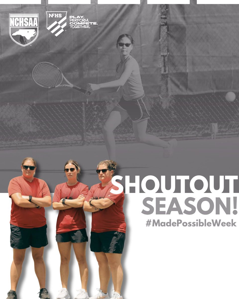 NCHSAA's tweet photo. Who made a difference in YOUR high school experience?
This #MadePossibleWeek, share a photo of a coach, athletic director, advisor, or other school leader who made an impact on you. Tell us why you’re thankful and use #MadePossibleWeek so we can celebrate the people who make education-based athletics and activities possible!
#SetTheStandard