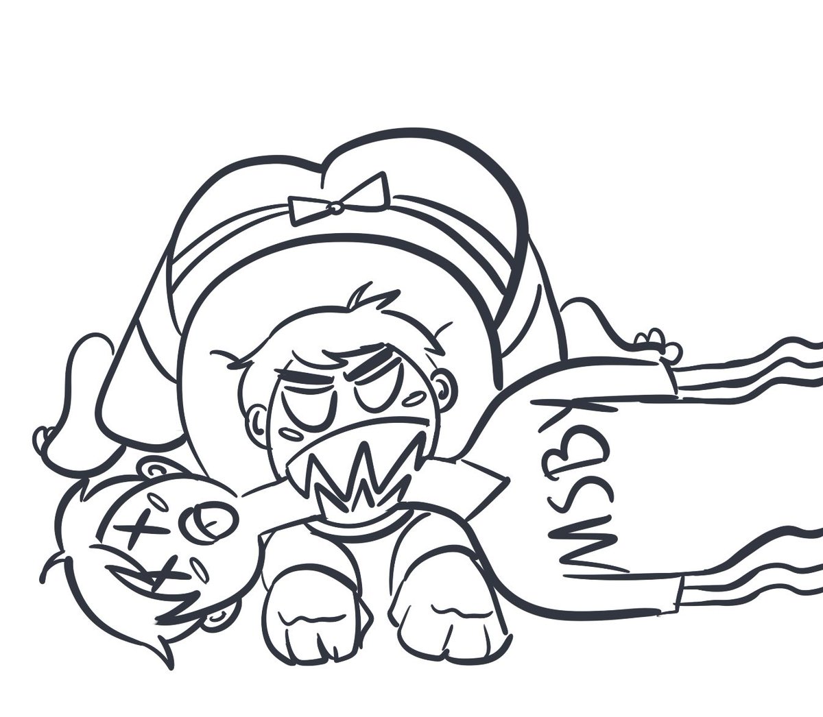 kickumss's tweet photo. idk what to draw so i drew osamu killing atsumu https://t.co/oThdCA2AQR