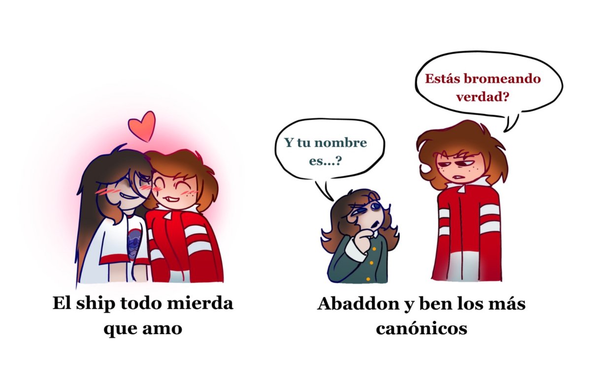 el_tio35's tweet photo. Ugh odio ser fan de un ship sin sentido y con pocas interacciones en el canon 😢 #hauntedhotel #abaddon #benaddon https://t.co/WgA3P2AucA