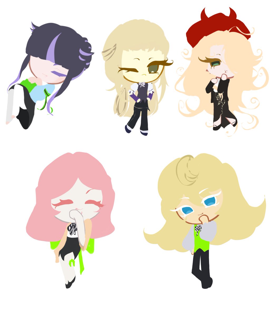 Basil_130's tweet photo. Half-cookie chibi for friends https://t.co/HqvrnbXeCp