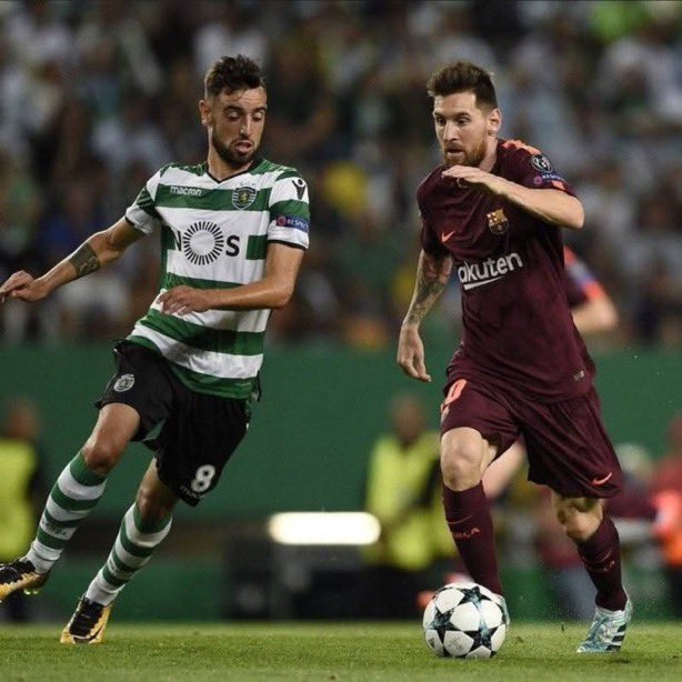 CulesBrc's tweet photo. 🚨🗣️ Bruno Fernandes :

« J’admire Lionel Messi. Je conserve encore son maillot chez moi, celui que j’ai gardé de l’époque où je l’ai affronté en Ligue des champions de l’UEFA, alors que je jouais pour le Sporting CP. » https://t.co/Vn0shPfmgK