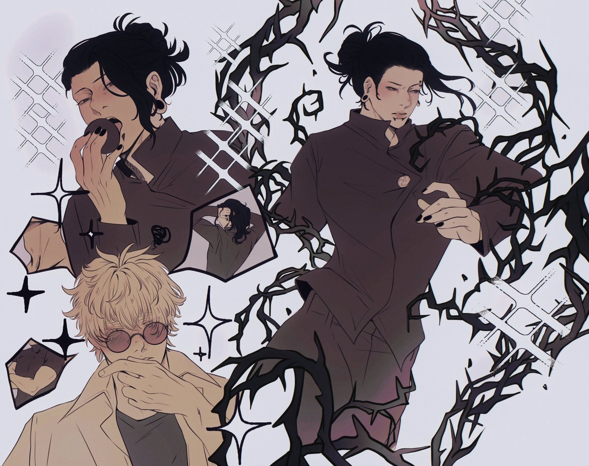 __BWF's tweet photo. Stay strong, Satoru!

In collaboration with @azunshi and @aguitafrescat for #GoGeFanFest Vol. 2. The theme was Omegaverse, and our prompt was sex pollen!!

 #五夏 https://t.co/APfe8dfbrP