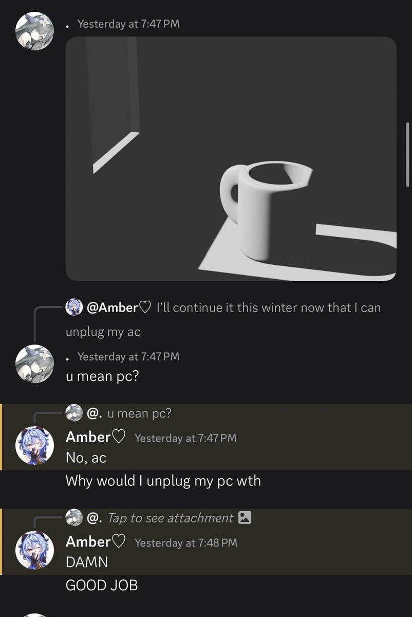 Bunn0ry's tweet photo. Took me 3 hours, modelling, the lighting and the rending each one took an hours

Also how the fuck is Amber gonna unplug her ac https://t.co/I6ek15yPG8