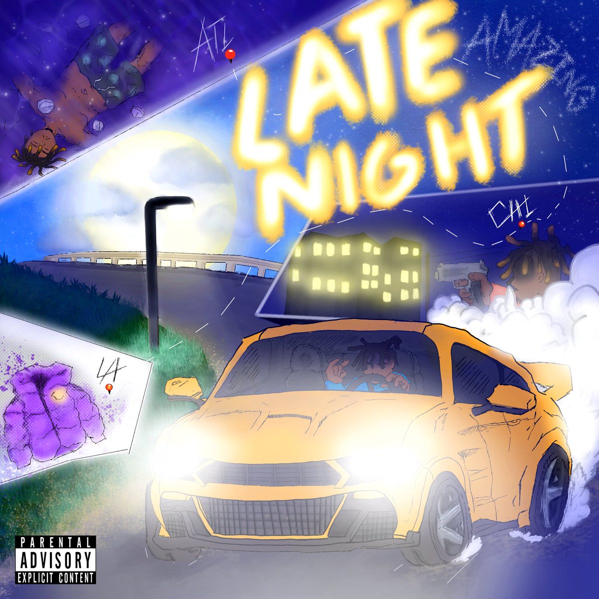 Alebvf19's tweet photo. Late Night (Amazing)- Juice WRLD cover art by me https://t.co/z1t9K06Aho