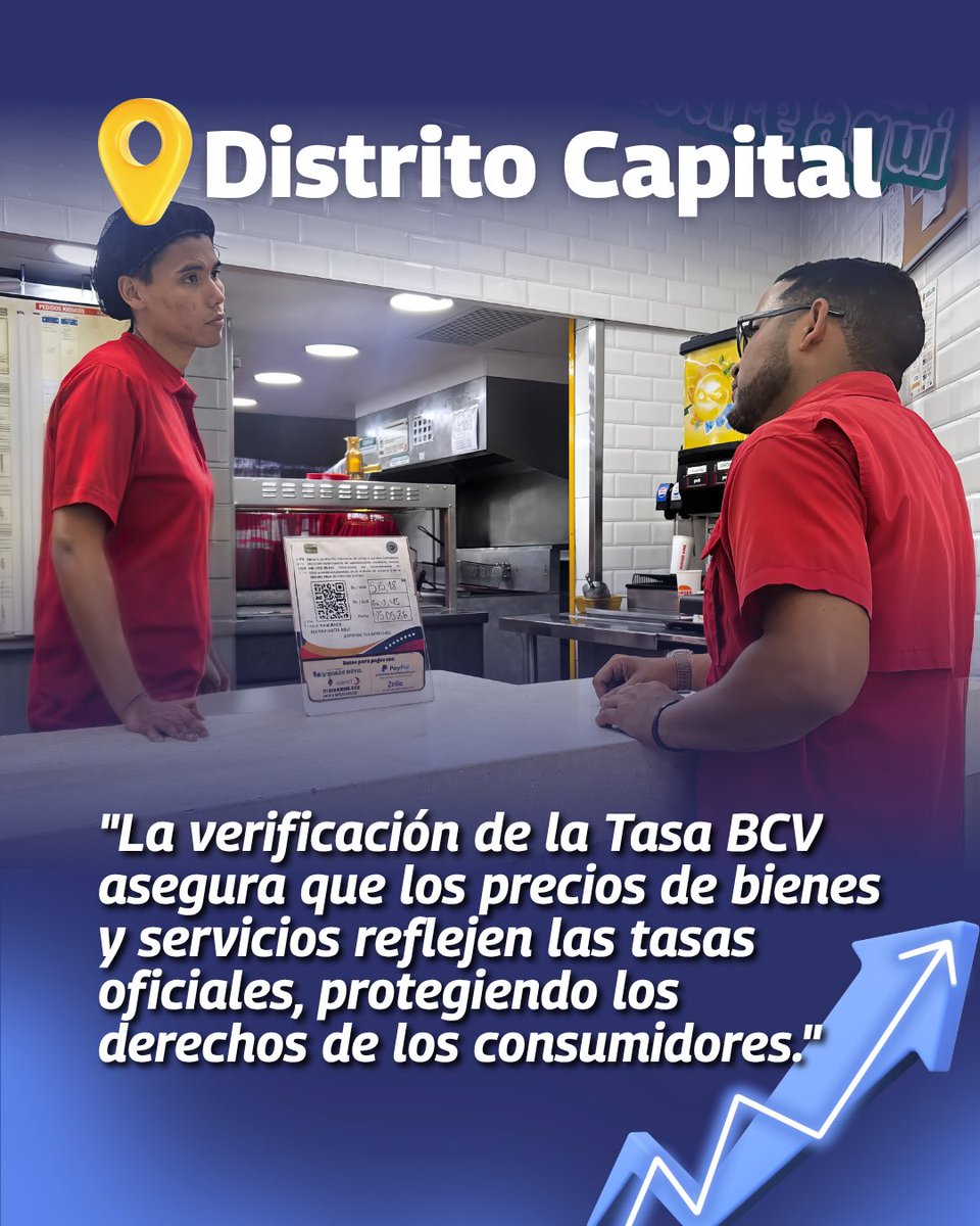 sundde_ve's tweet photo. Los equipos de fiscalización mantienen un despliegue permanente en los establecimientos comerciales de la Región Capital, con el objetivo de garantizar el uso estricto de la tasa oficial del Banco Central de Venezuela (BCV) en todas las transacciones. https://t.co/hwYN36T4Uq