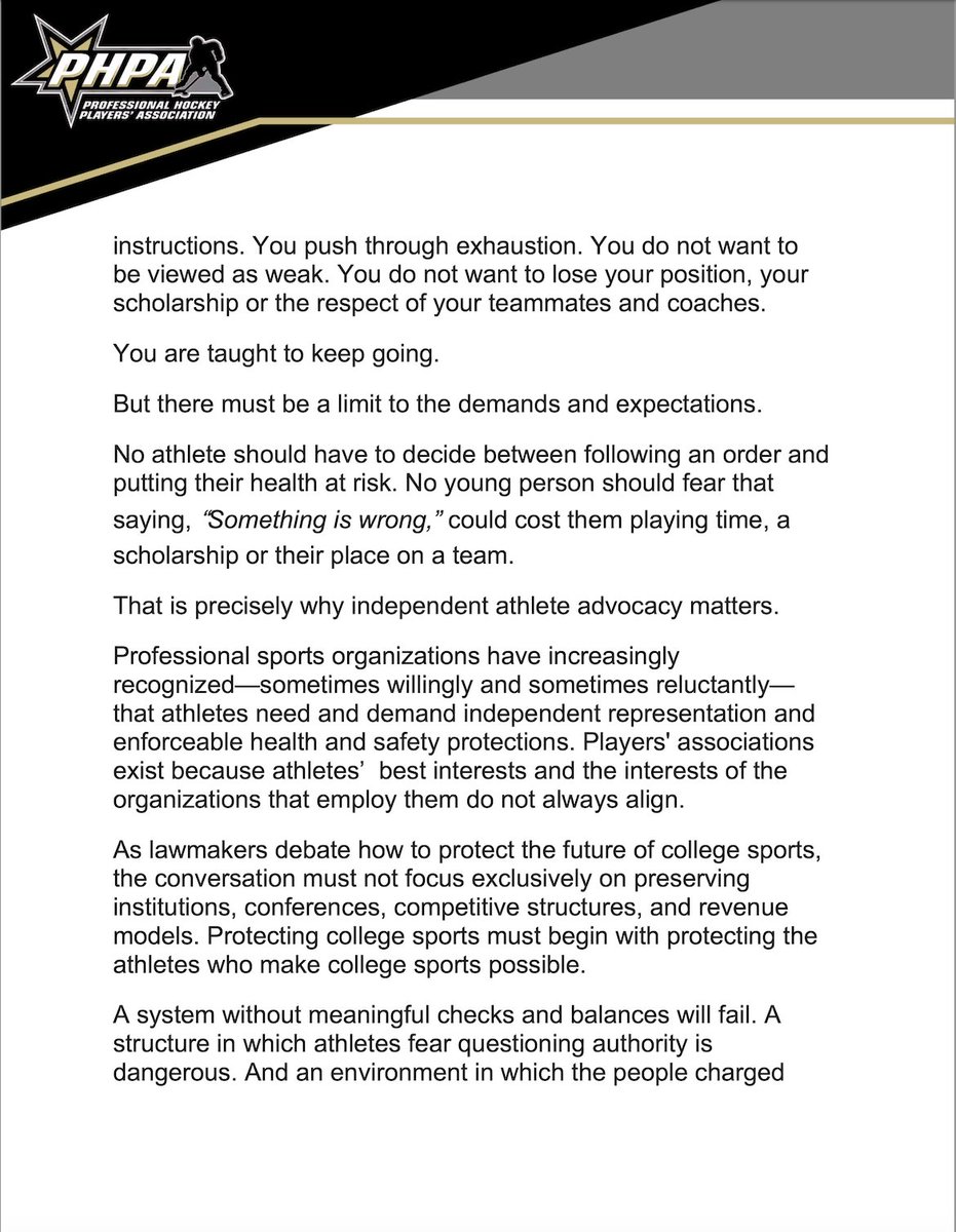 thephpa's tweet photo. A statement from PHPA Executive Director Brian Ramsay https://t.co/GxNTMzjUB4