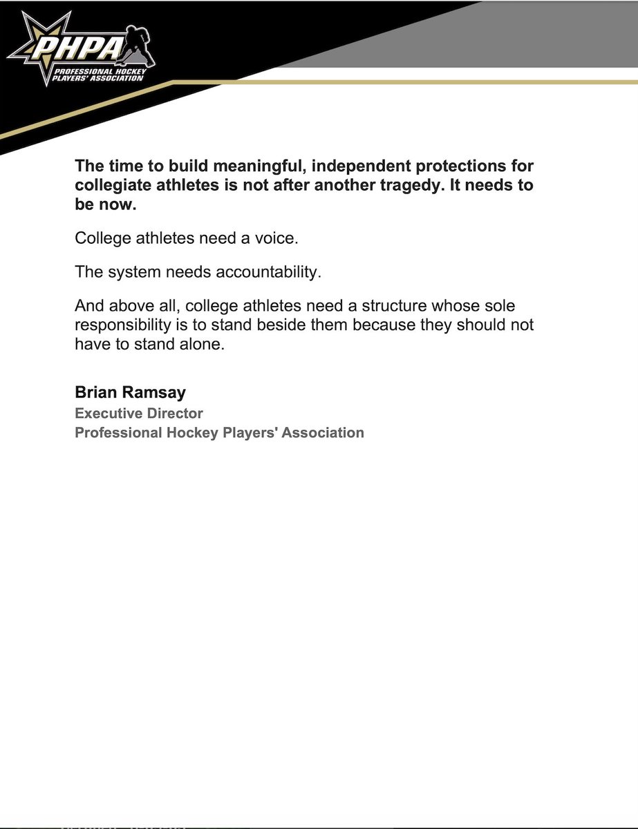 thephpa's tweet photo. A statement from PHPA Executive Director Brian Ramsay https://t.co/GxNTMzjUB4
