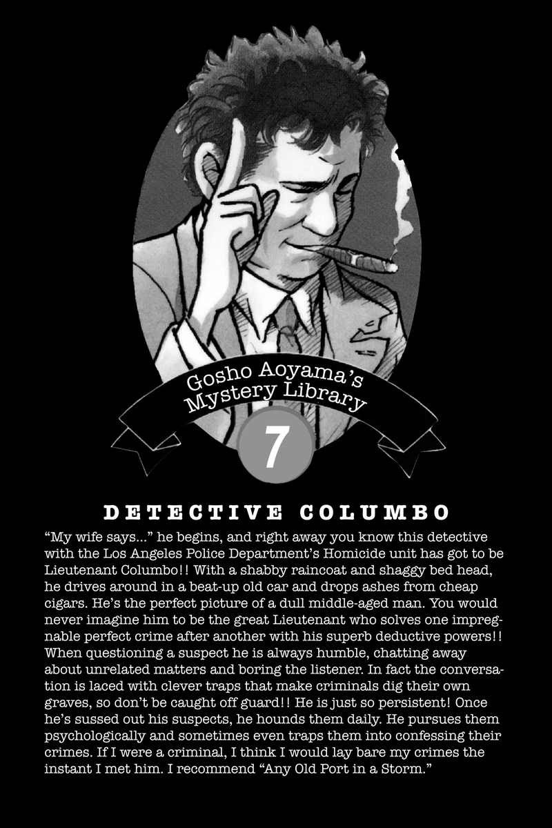 infernomenino's tweet photo. @evilworld333 no final de todo vol. tem um detetive famoso desenhado pelo gosho + ele falando a respeito https://t.co/E5oXg4z7Zq