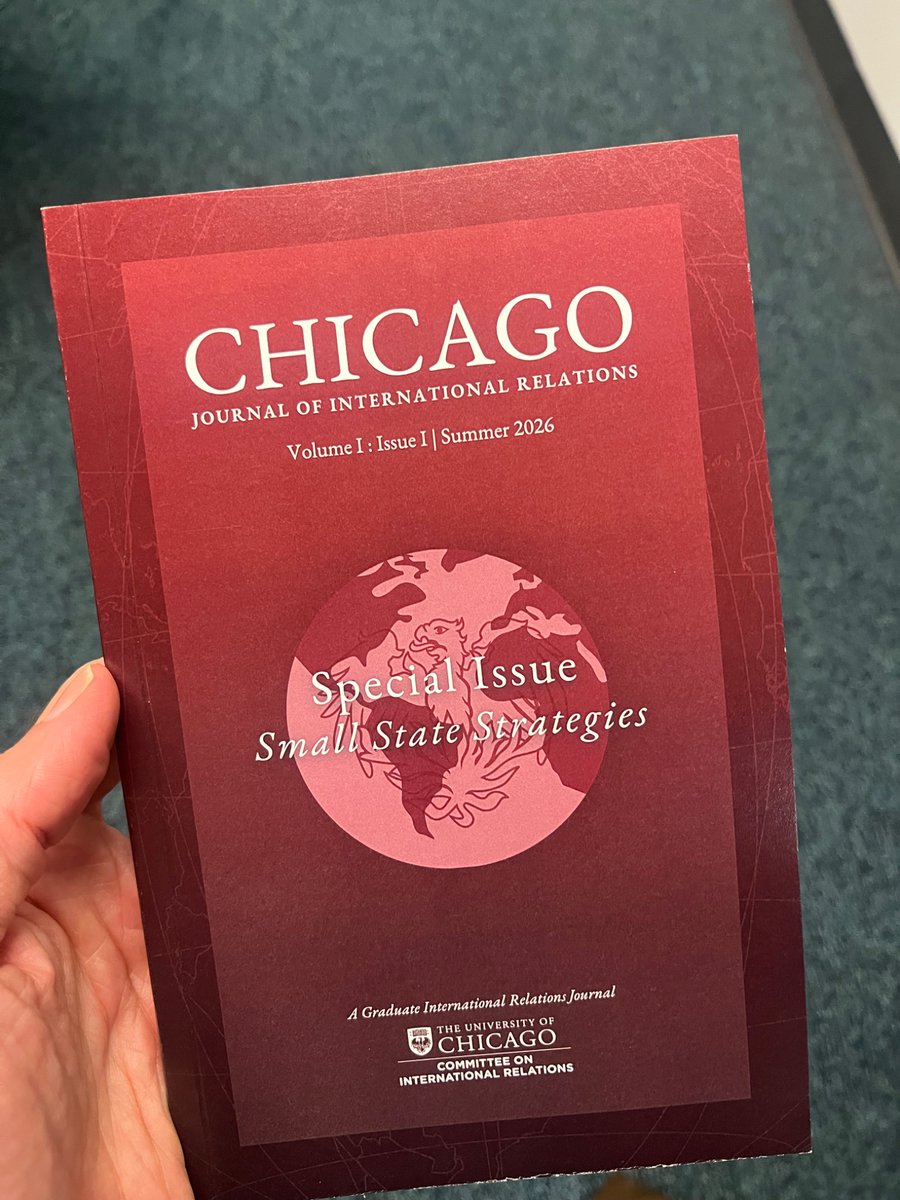 ProfPaulPoast's tweet photo. Congrats to @UChicagoCIR on the launch of the Chicago Journal
Of International Relations! https://t.co/4pDwOkee2D