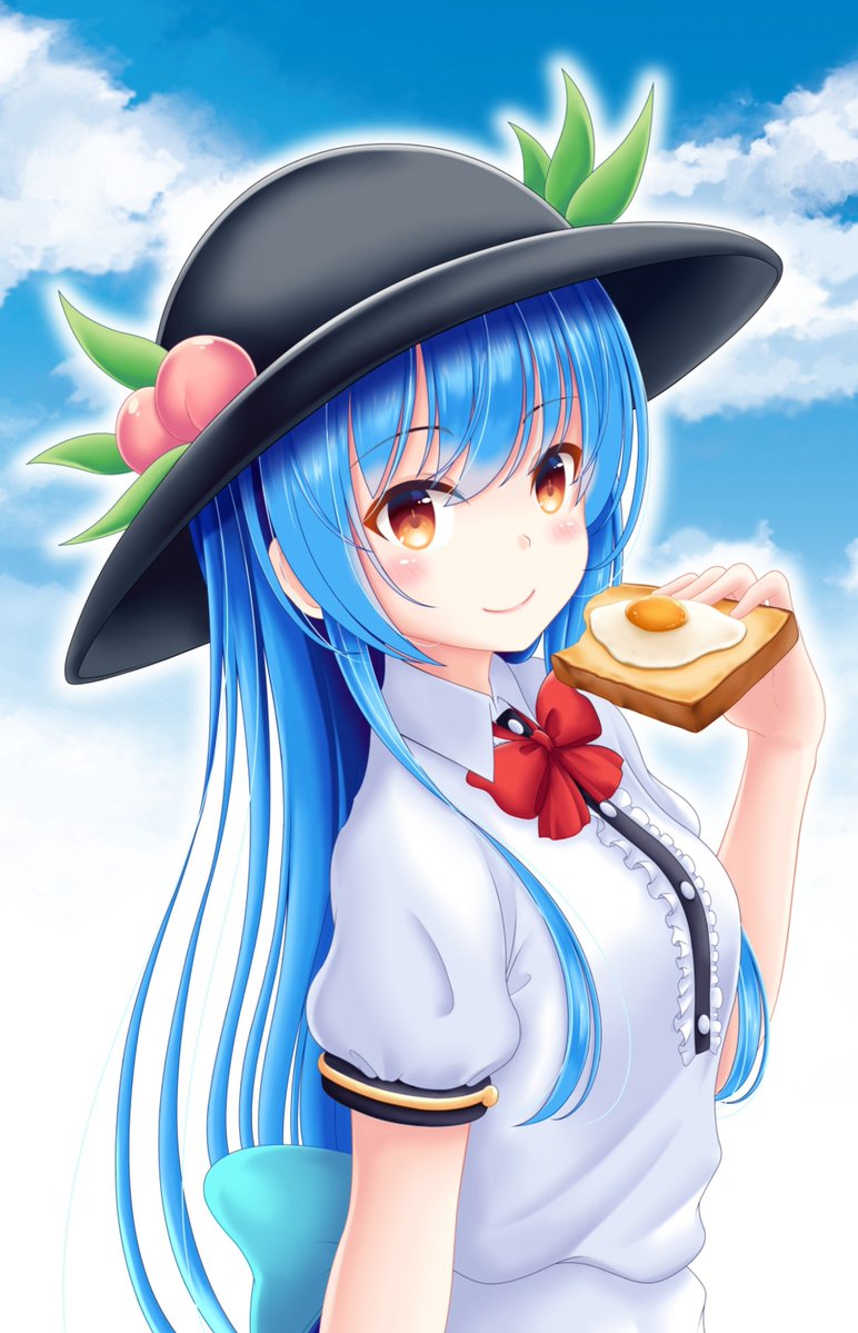 reimei75812z's tweet photo. 比那名居天子イラスト　再掲 https://t.co/qP5dgg628O
